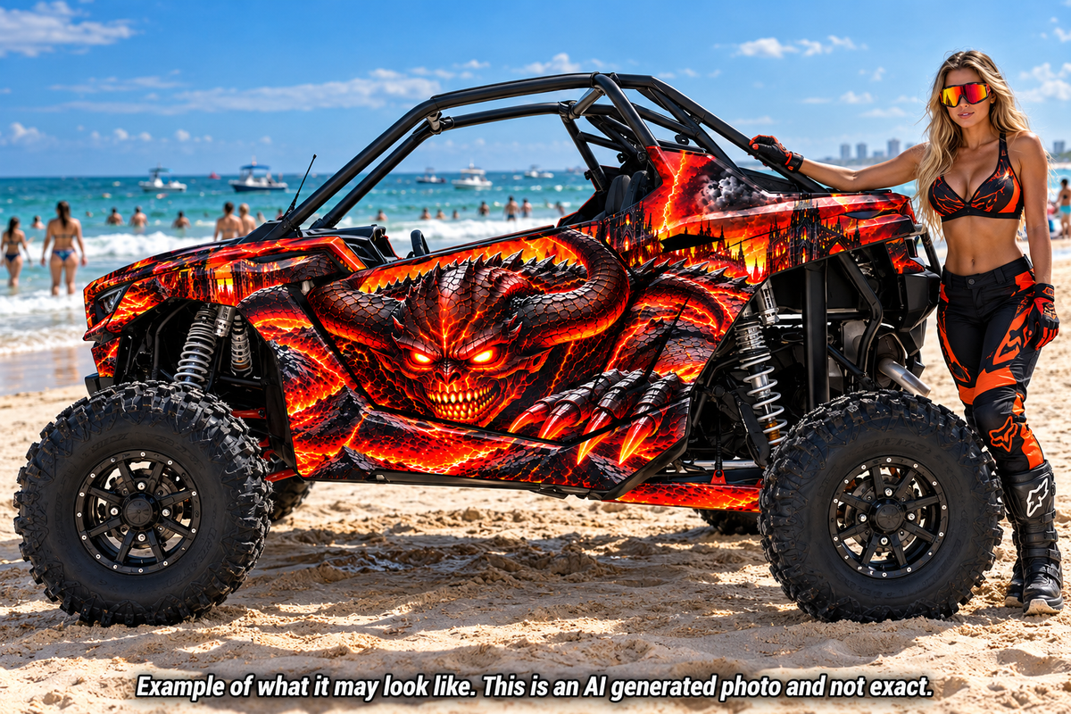 2022-2024 Polaris RZR XP Pro XP Pro R Demon/Devil Graphics Kit Demon