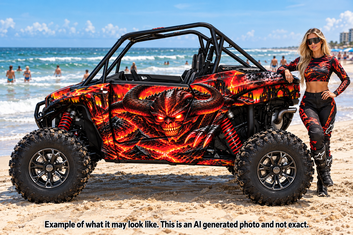 2024-2025 Polaris RZR XP 1000 Demon/Devil Graphics Kit Demon