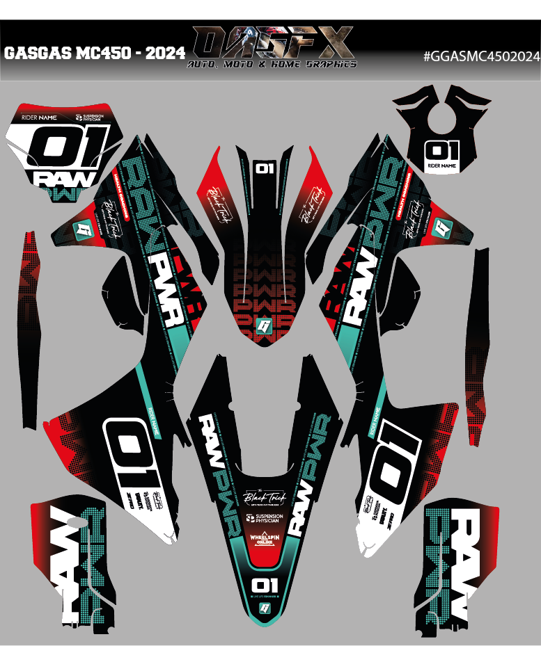 Graphics Kit for 2024 GasGas MC450