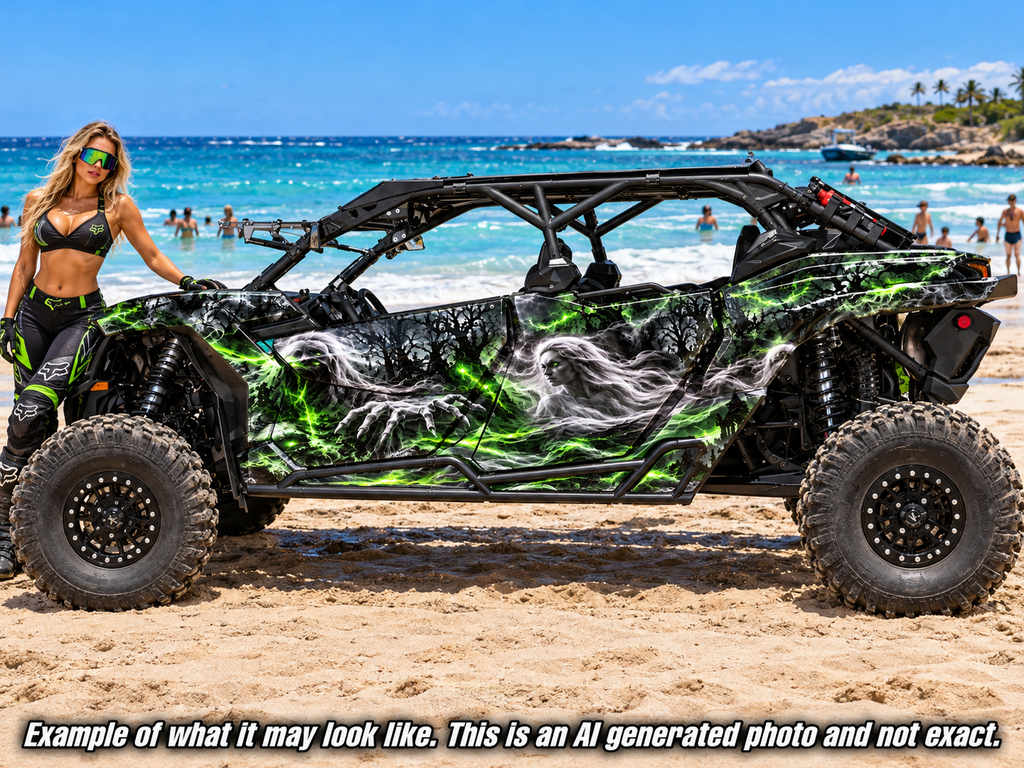 2017-2024 Can Am X3 Max 4 Door Maverick RR DS Ghost Graphics Kit