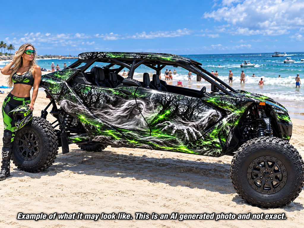 2025 Can Am Maverick R Max 4 Door Ghostly Graphics Kit