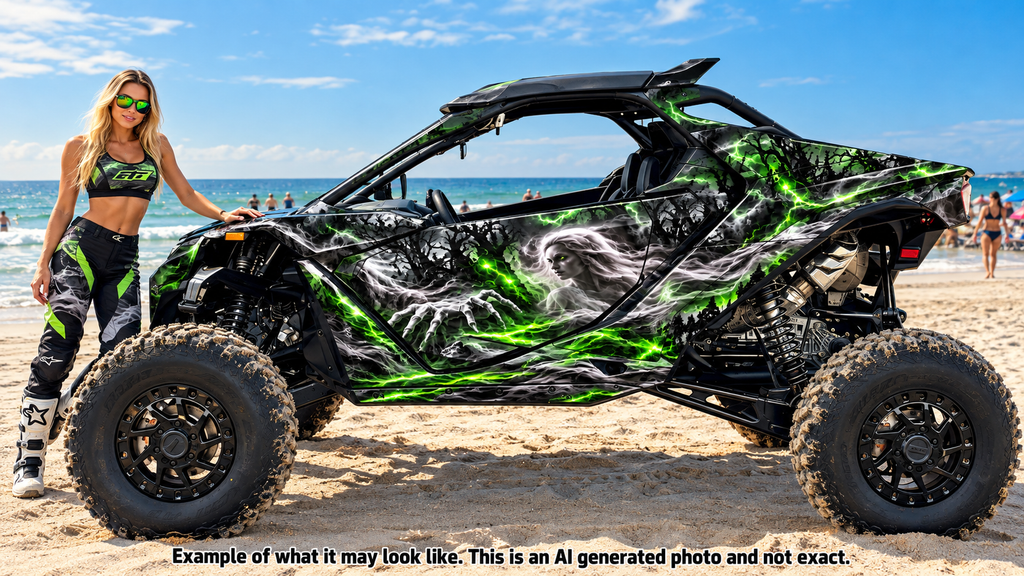 2024-2025 Can Am Maverick R RS Ghostly Graphics Kit