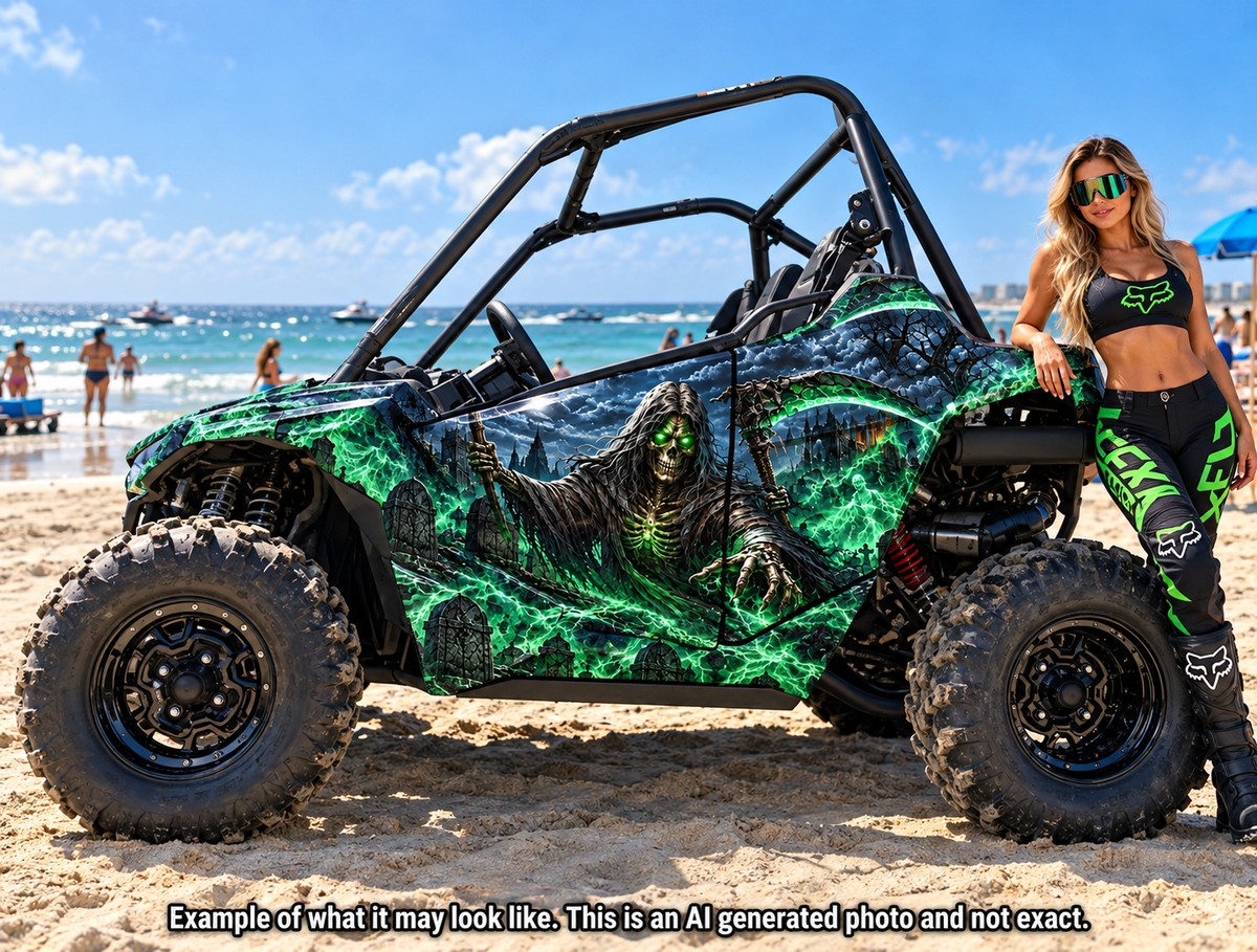 2021-2025 Polaris RZR 200 EFI UTV Grim Reaper Graphics Kit