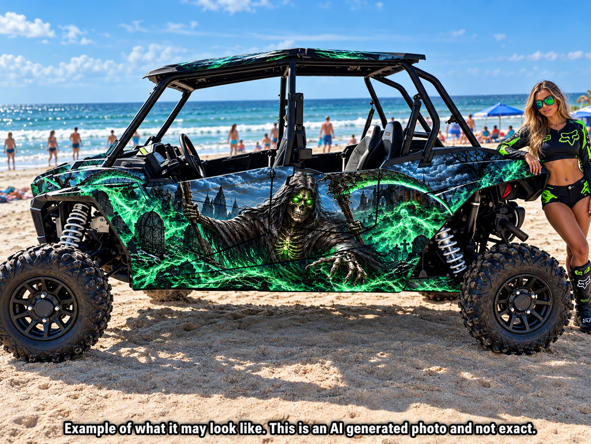 2020 - 2023 Polaris RZR  XP 1000 4 Door Graphics Kit Grim Reaper