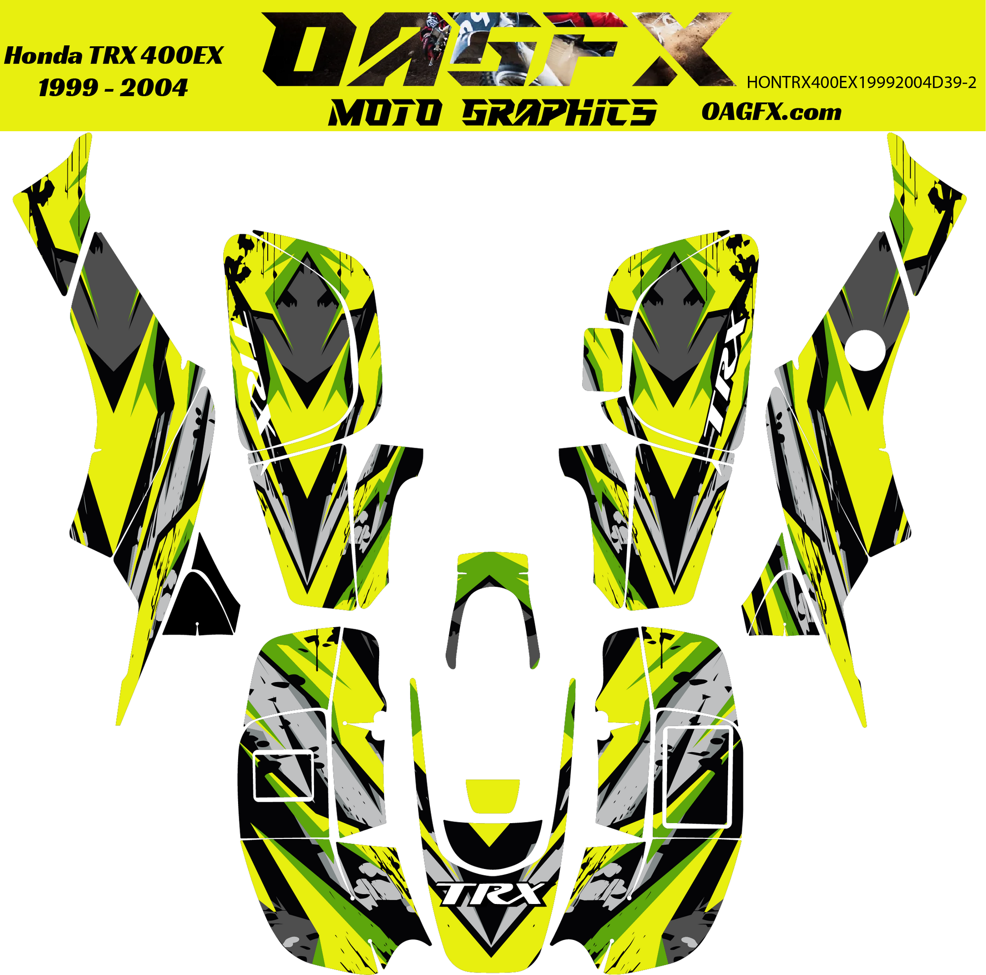 Graphics Kit for 1999 to 2004 Honda TRX 400EX