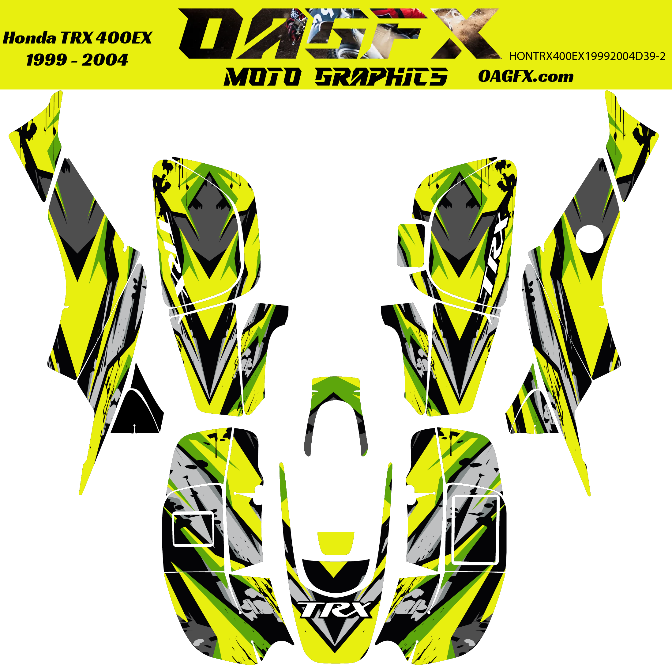 Graphics Kit for 1999 to 2004 Honda TRX 400EX