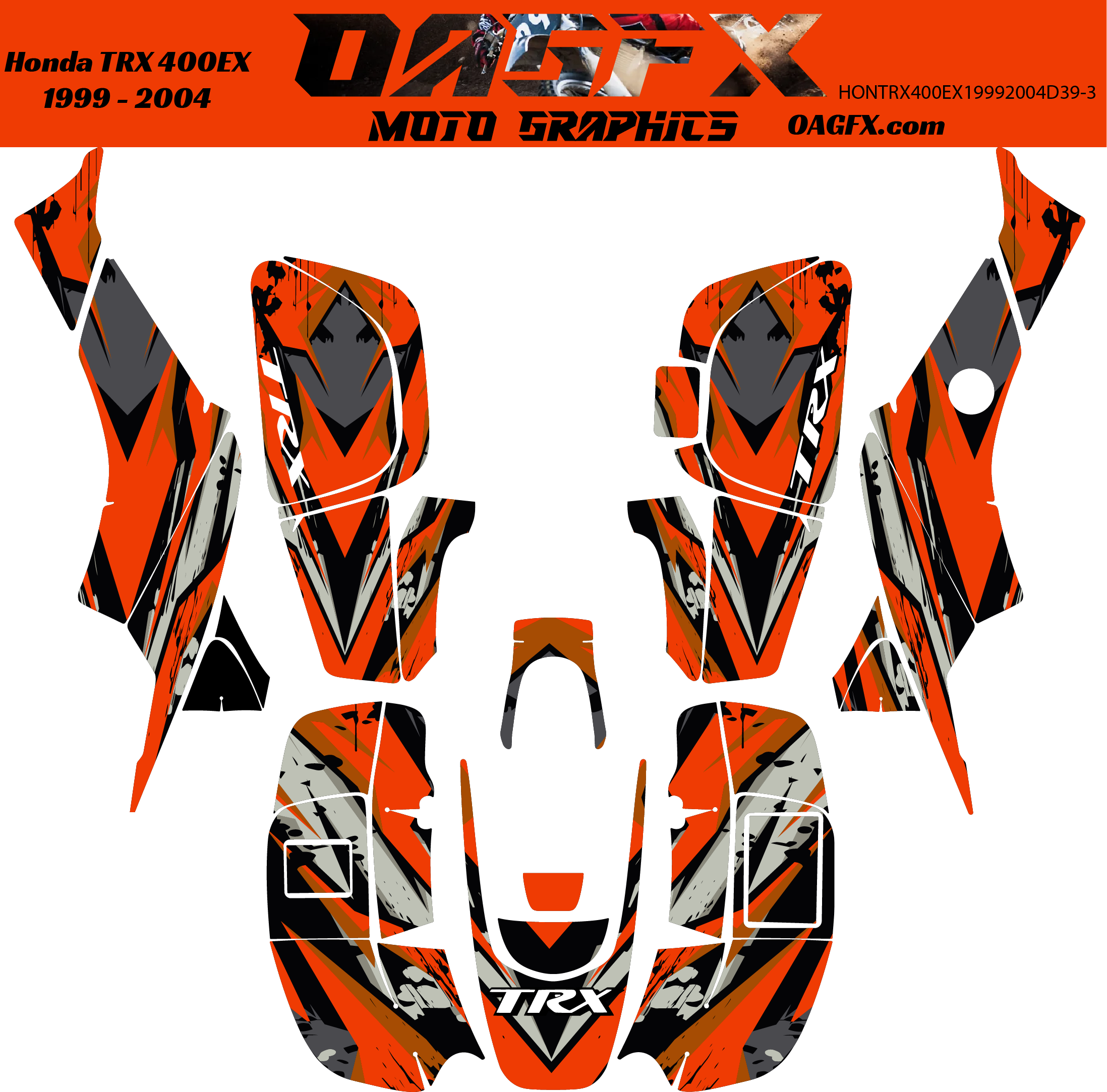 Graphics Kit for 1999 to 2004 Honda TRX 400EX