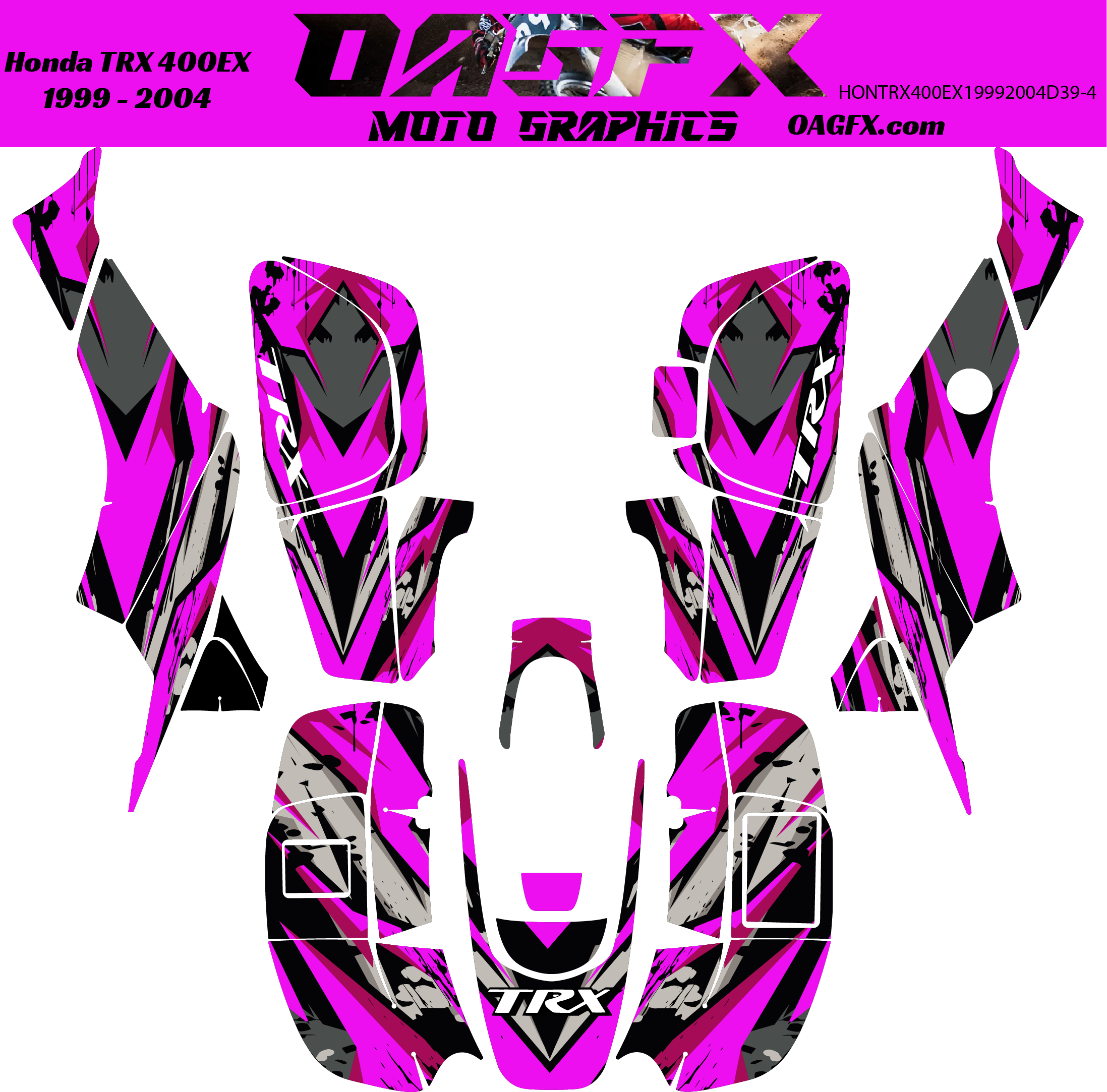 Graphics Kit for 1999 to 2004 Honda TRX 400EX