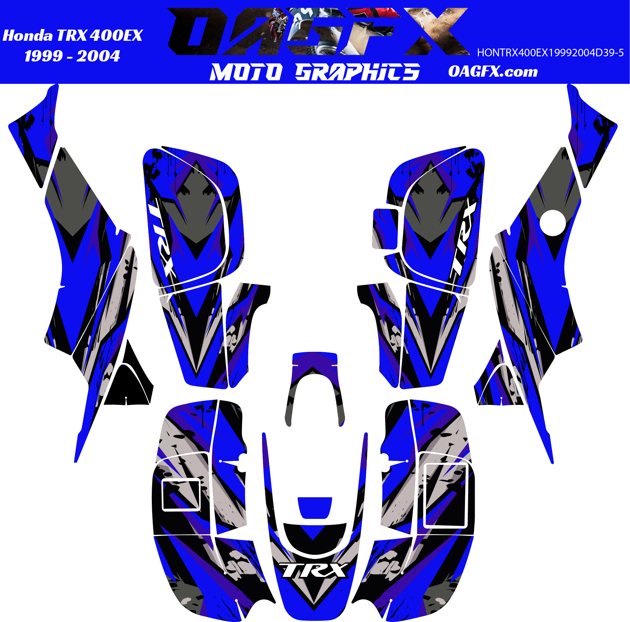 Graphics Kit for 1999 to 2004 Honda TRX 400EX