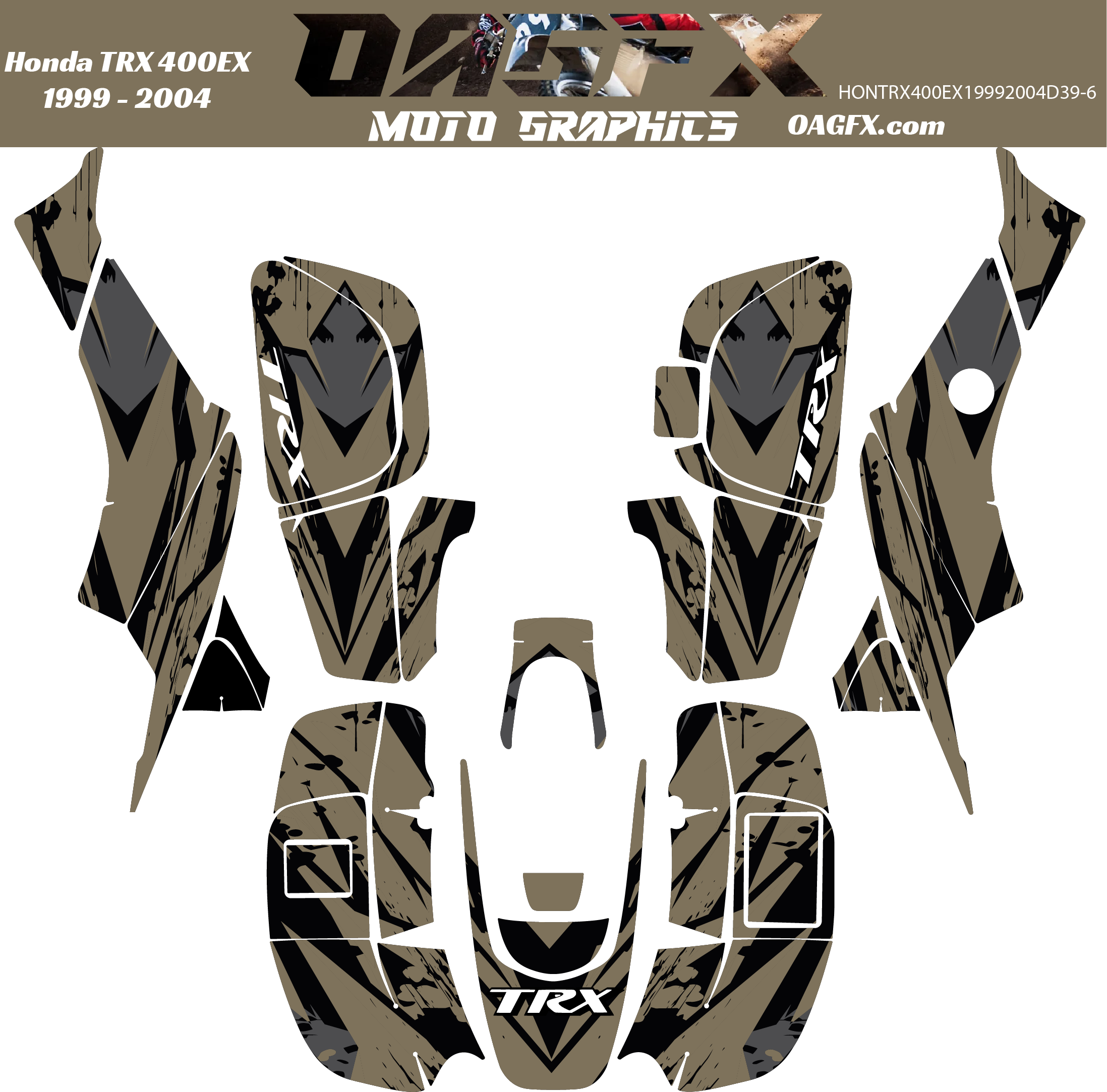 Graphics Kit for 1999 to 2004 Honda TRX 400EX