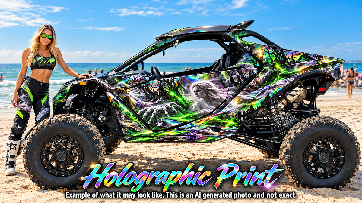2024-2025 Can Am Maverick R RS Ghostly Graphics Kit