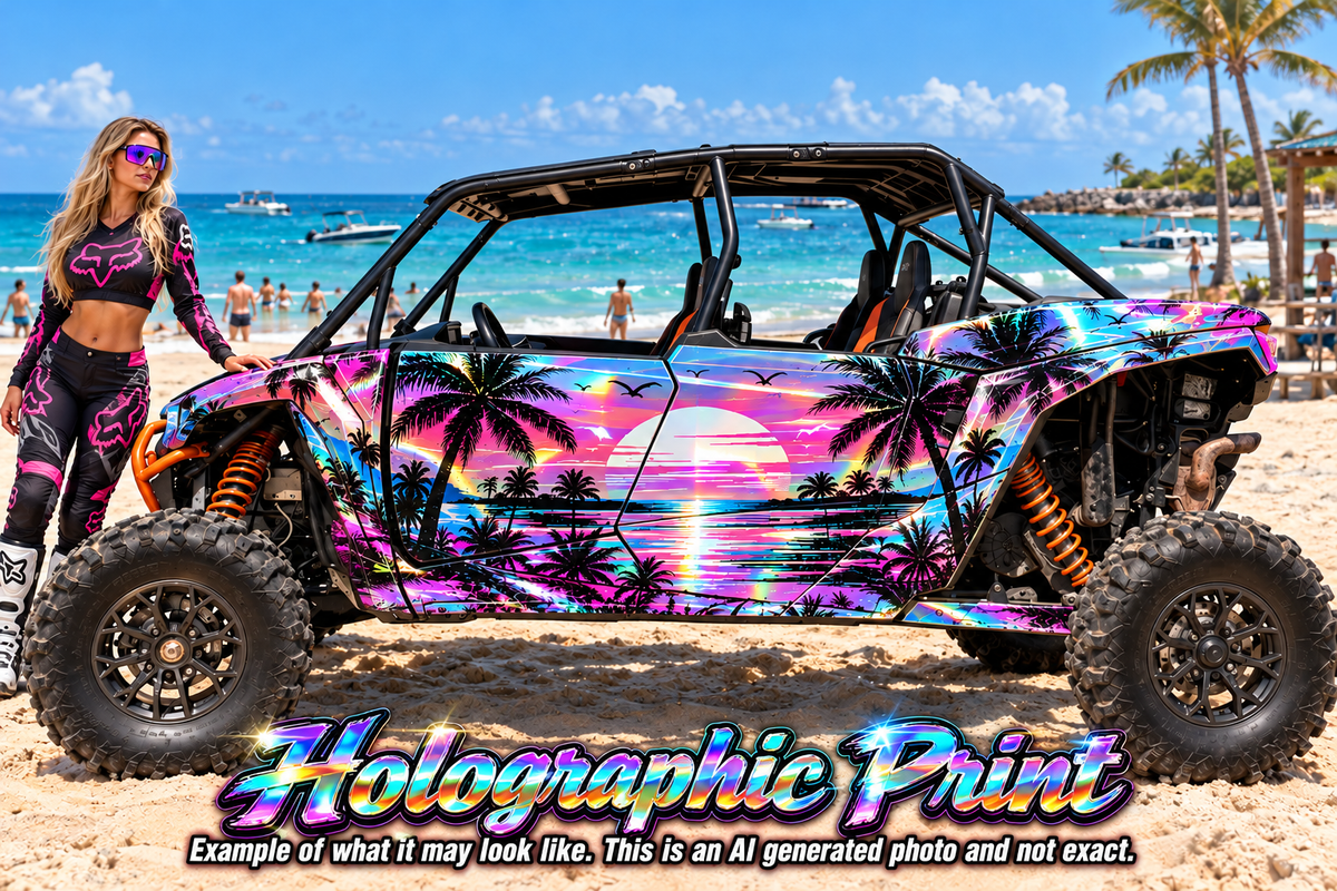 2024 - 2025 Polaris RZR XP 1000 4 Door Miami Beach Graphics Kit