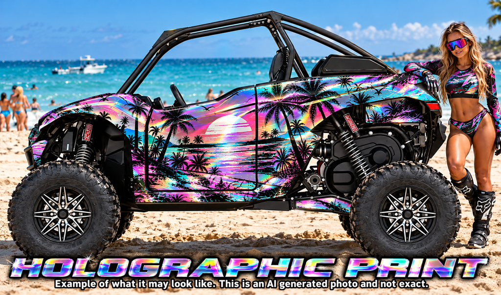 2019 - 2025 Kawasaki Teryx KRX 1000 Miami Beach Series Graphic Kit