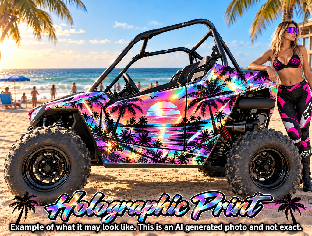 2021-2025 Polaris RZR 200 EFI UTV Miami Beach Graphics Kit