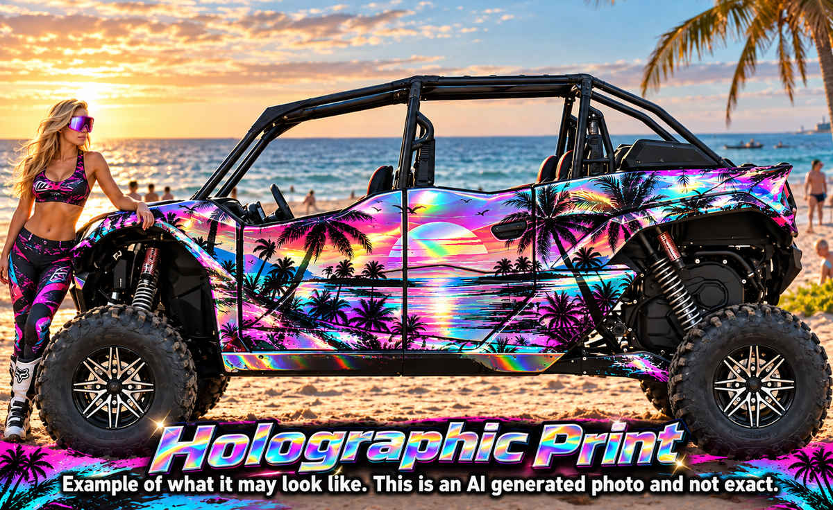 2020 - 2024 Kawasaki Teryx KRX 4 Door 1000 Miami Beach Graphic Kit