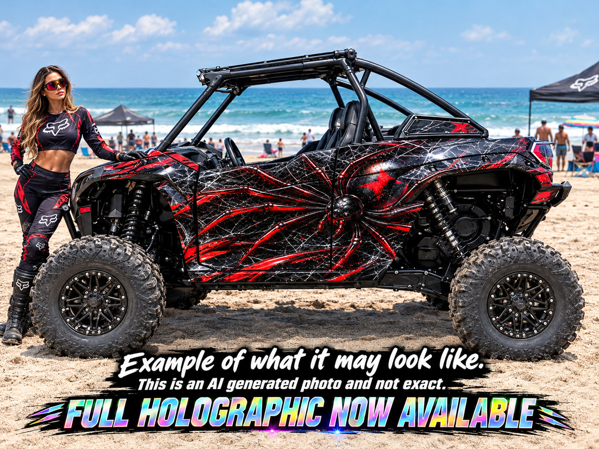 2019 - 2025 Kawasaki Teryx KRX 1000 Black Widow Graphic Kit
