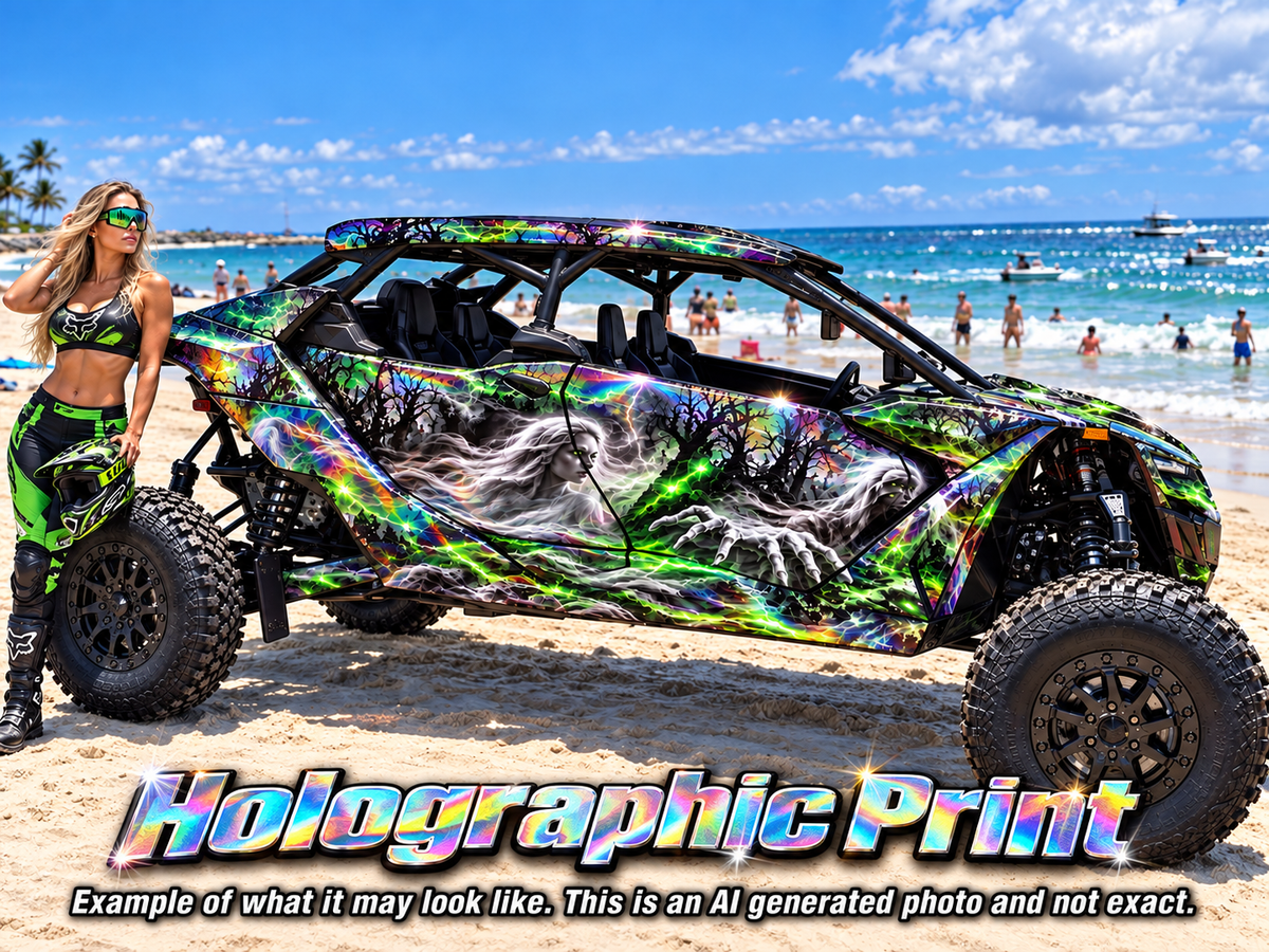 2025 Can Am Maverick R Max 4 Door Ghostly Graphics Kit