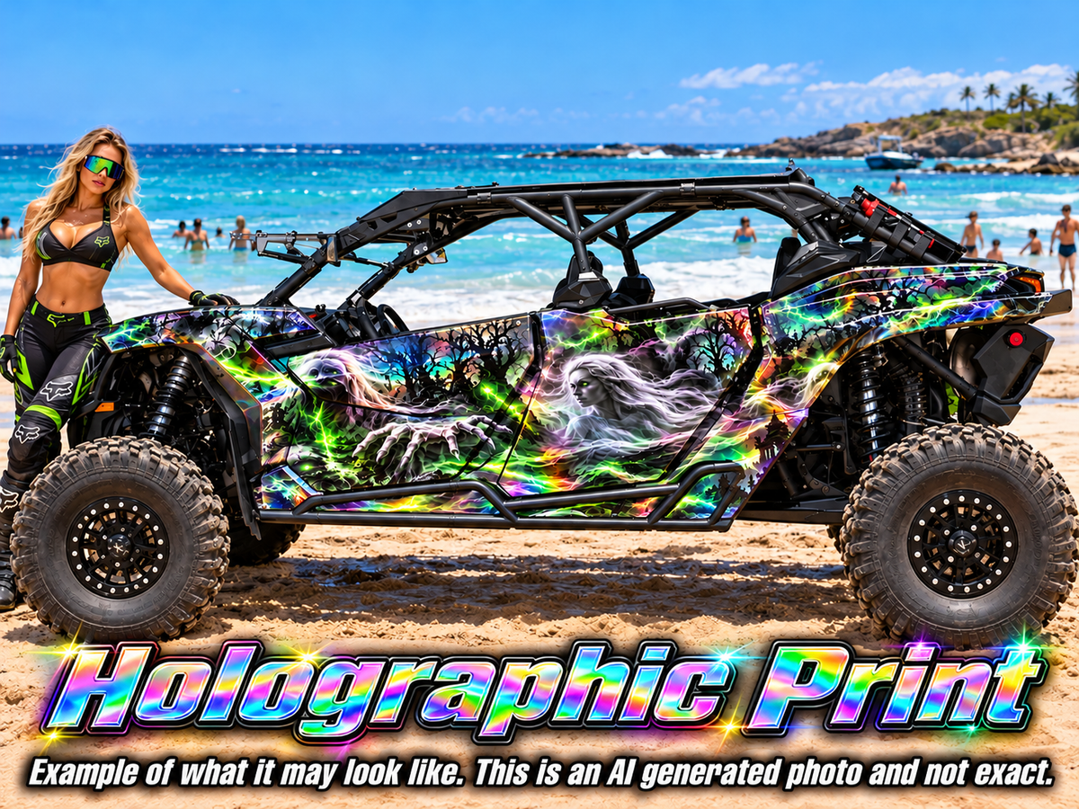 2017-2024 Can Am X3 Max 4 Door Maverick RR DS Ghost Graphics Kit