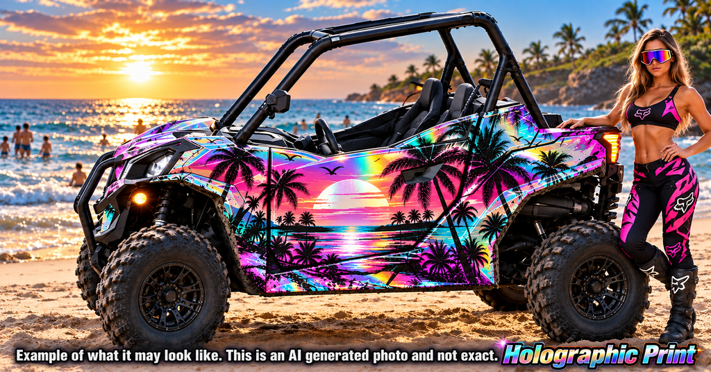 2016-2023 Can Am Maverick Trail 1000 Miami Beach Graphics Kit