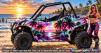 2016-2023 Can Am Maverick Trail 1000 Miami Beach Graphics Kit