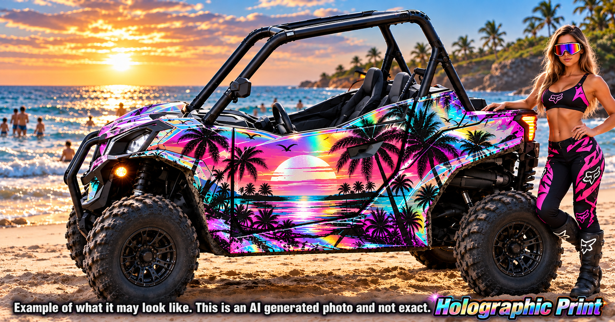 2016-2023 Can Am Maverick Trail 1000 Miami Beach Graphics Kit