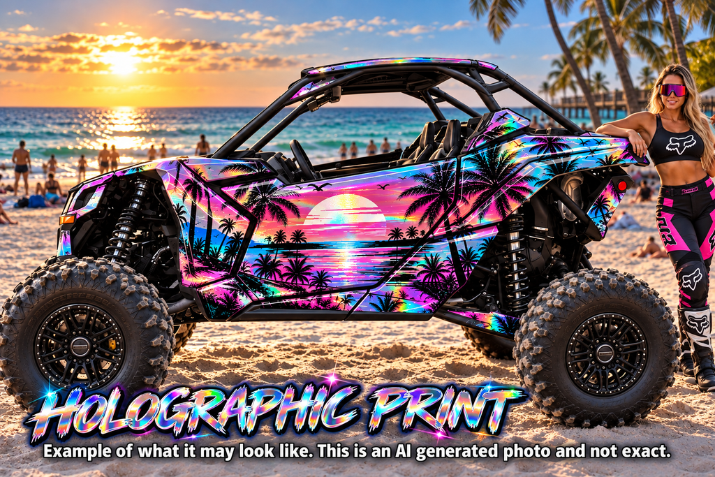 2017 - 2024 Can Am X3 RR DS Maverick Miami Beach Graphics Kit