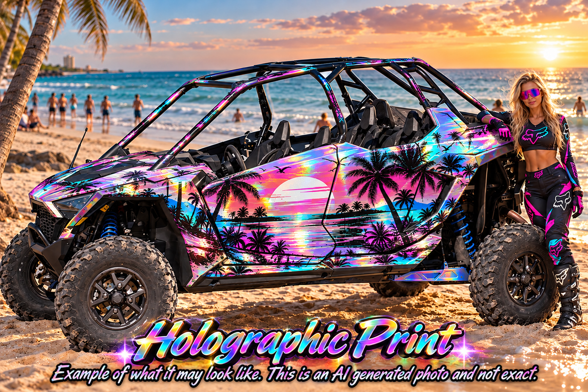 2020 - 2024 Polaris RZR Pro XP 4 Graphics Kit Miami Beach