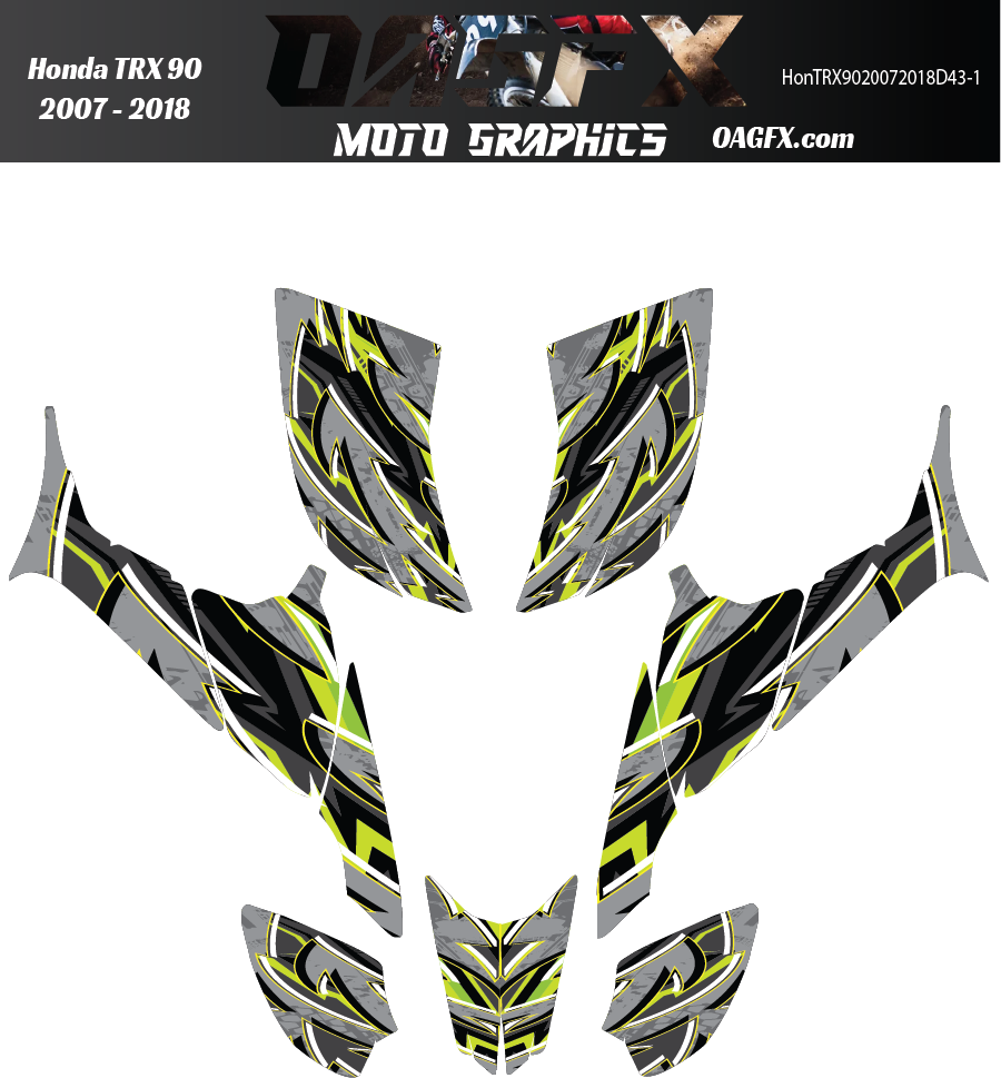 Graphics Kits for 2007 to 2018 Honda TRX 90