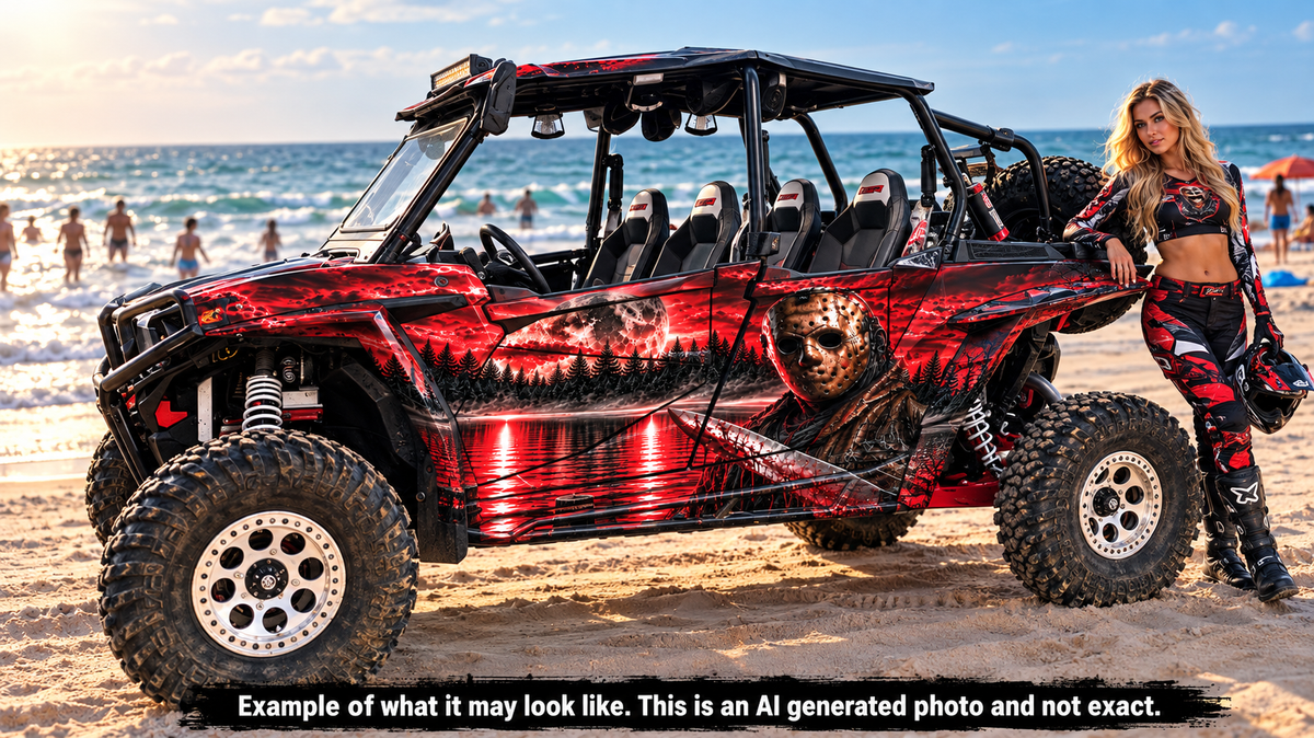 2014 - 2018 Polaris RZR XP 4 Jason Voorhees Graphics Kit Patriot "Jason"