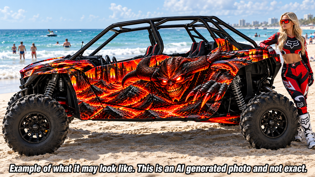 2020 - 2023 Polaris RZR  XP 1000 4 Door Demon/Devil Graphics Kit Demon