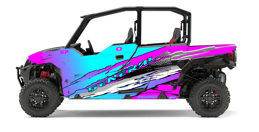 2016 - 2024 Polaris General XP 4 Door 1000 Graphics Kit D53-1 Wild