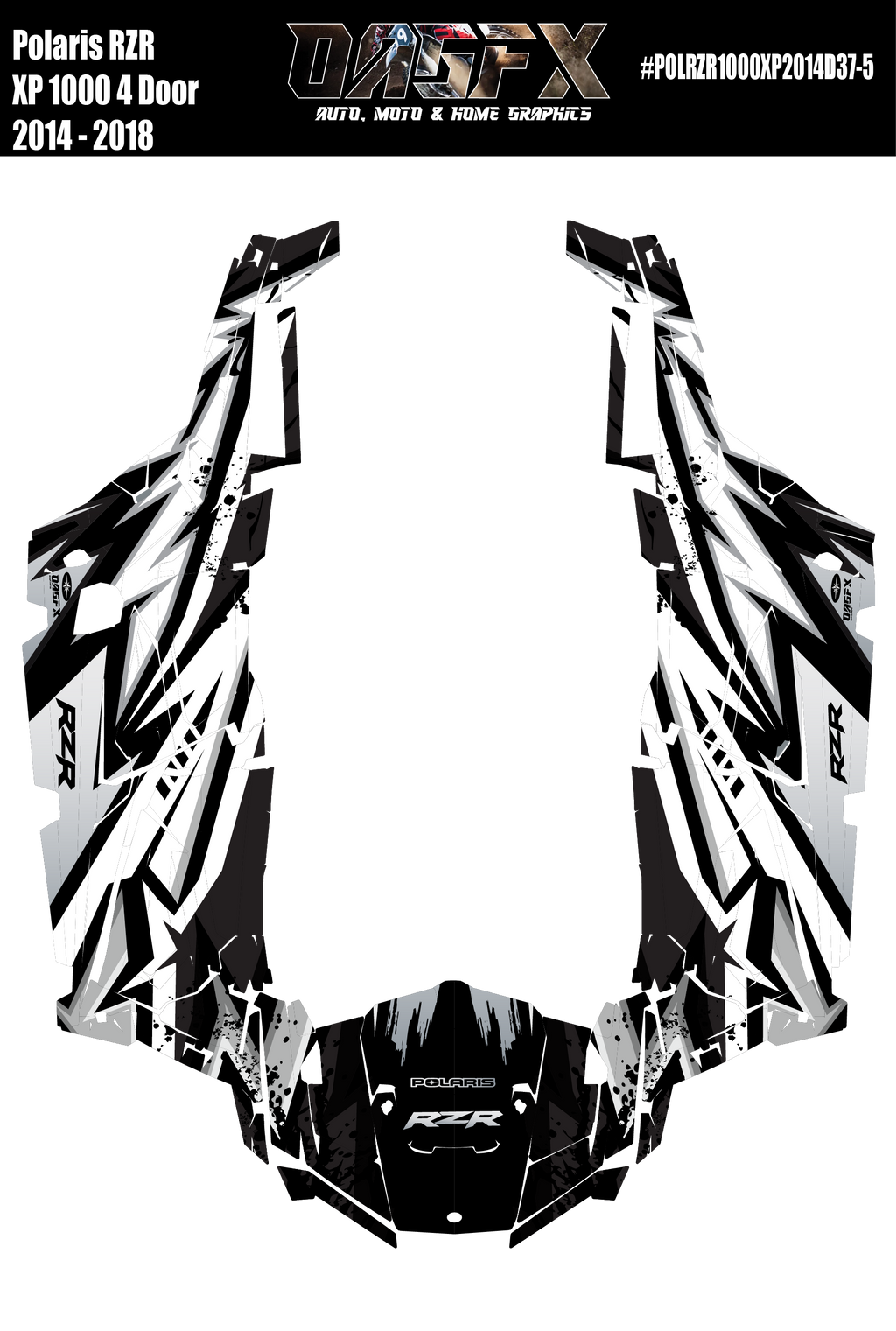 2014 - 2018 Polaris RZR XP 4 Graphics Kit D37-5