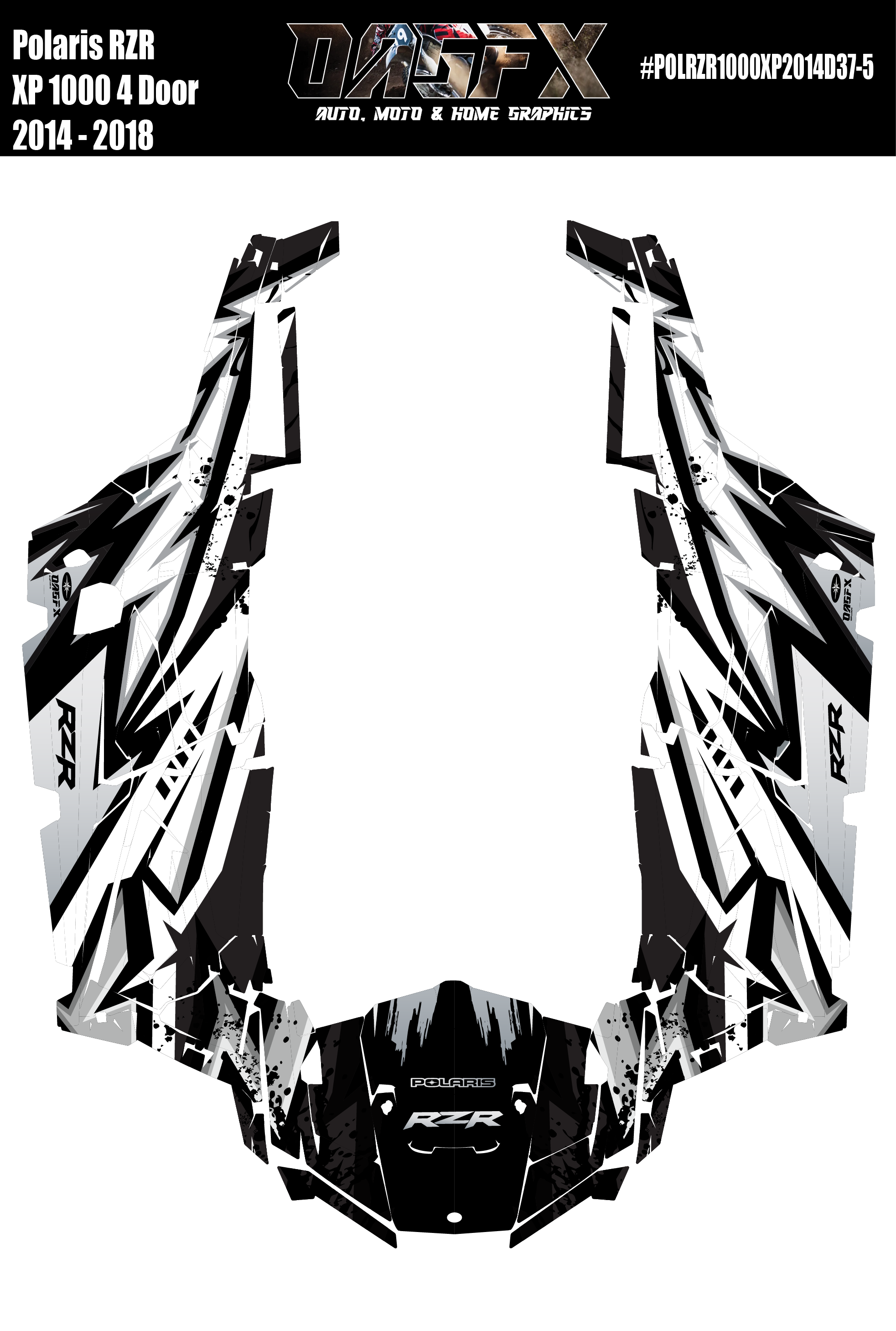 2014 - 2018 Polaris RZR XP 4 Graphics Kit D37-5