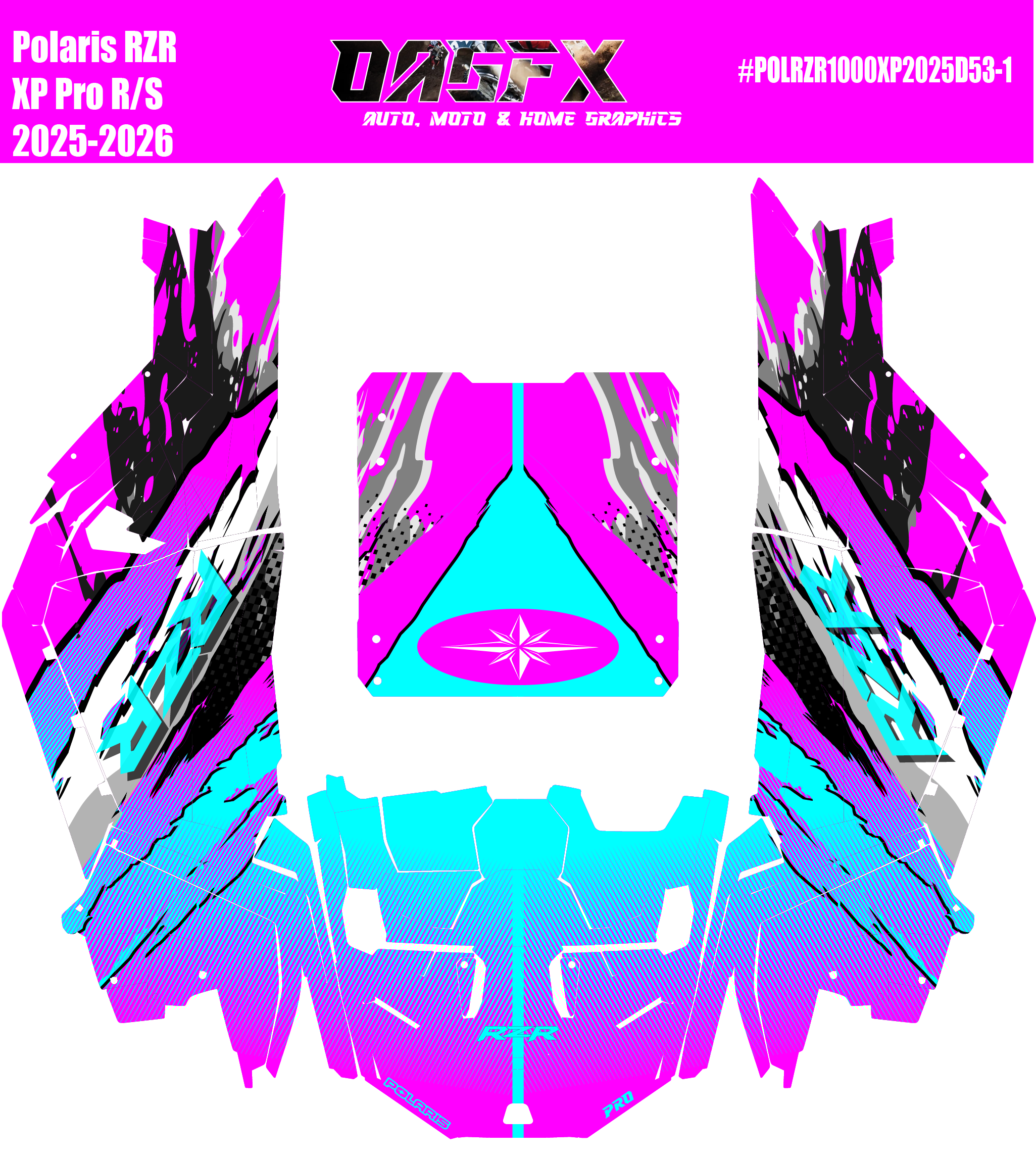 2025-2026 Polaris RZR Pro XP/Pro R/ Pro S  Graphics Kit D53-1 Wild