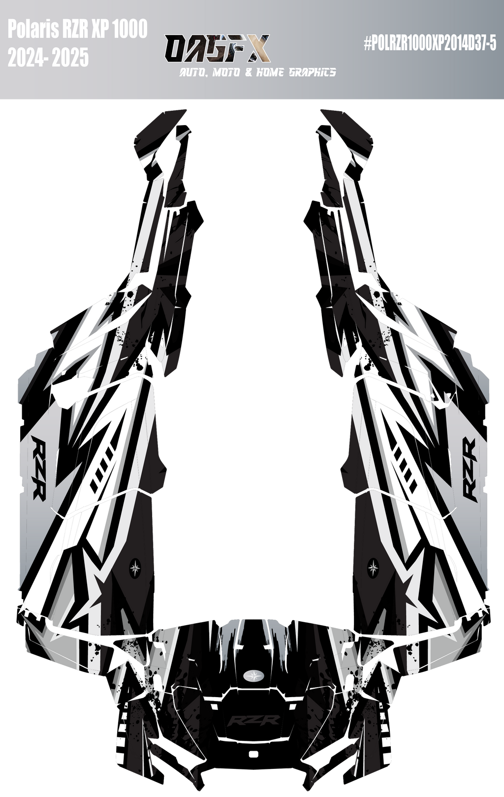 2024 - 2025 Polaris RZR XP 1000 4 Door Graphics Kit D37-5