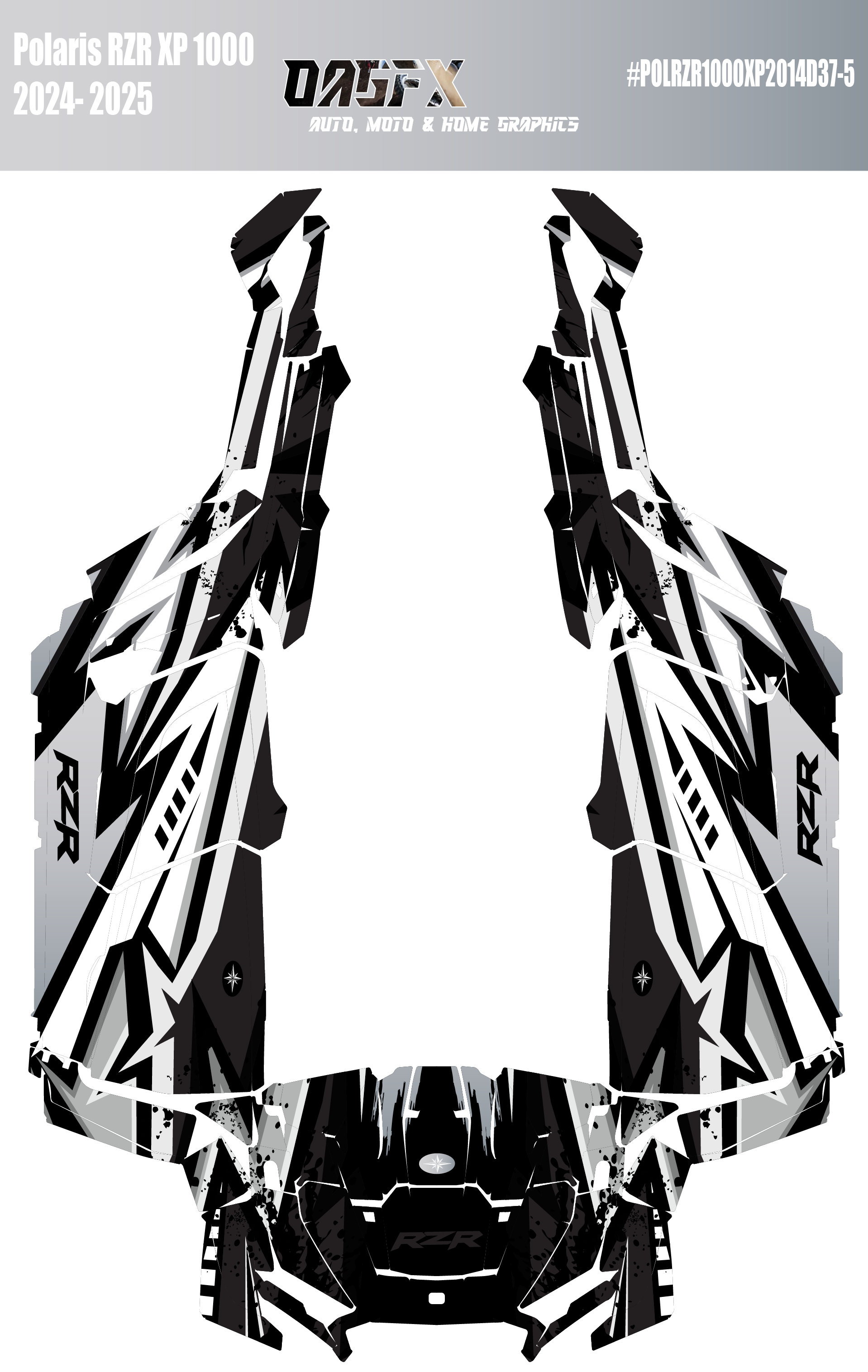 2024 - 2025 Polaris RZR XP 1000 4 Door Graphics Kit D37-5