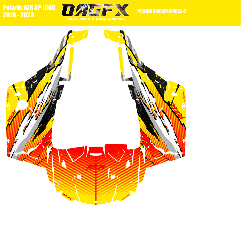 2019 - 2023 Polaris RZR XP 1000 Graphics Kit D53-2 OAGFX