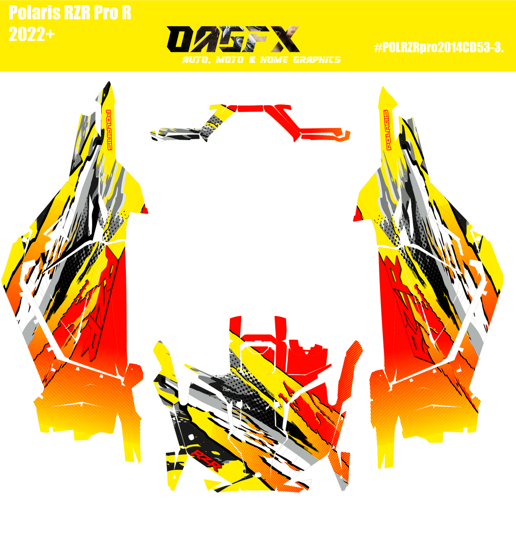 2022-2024 Polaris RZR XP Pro XP Pro R OAGFX Graphics Kit D53-3 Wild