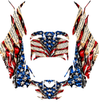 2024-2025 Can Am Maverick R RS USA Graphics Kit  Pro Edition USA Flag Patriot