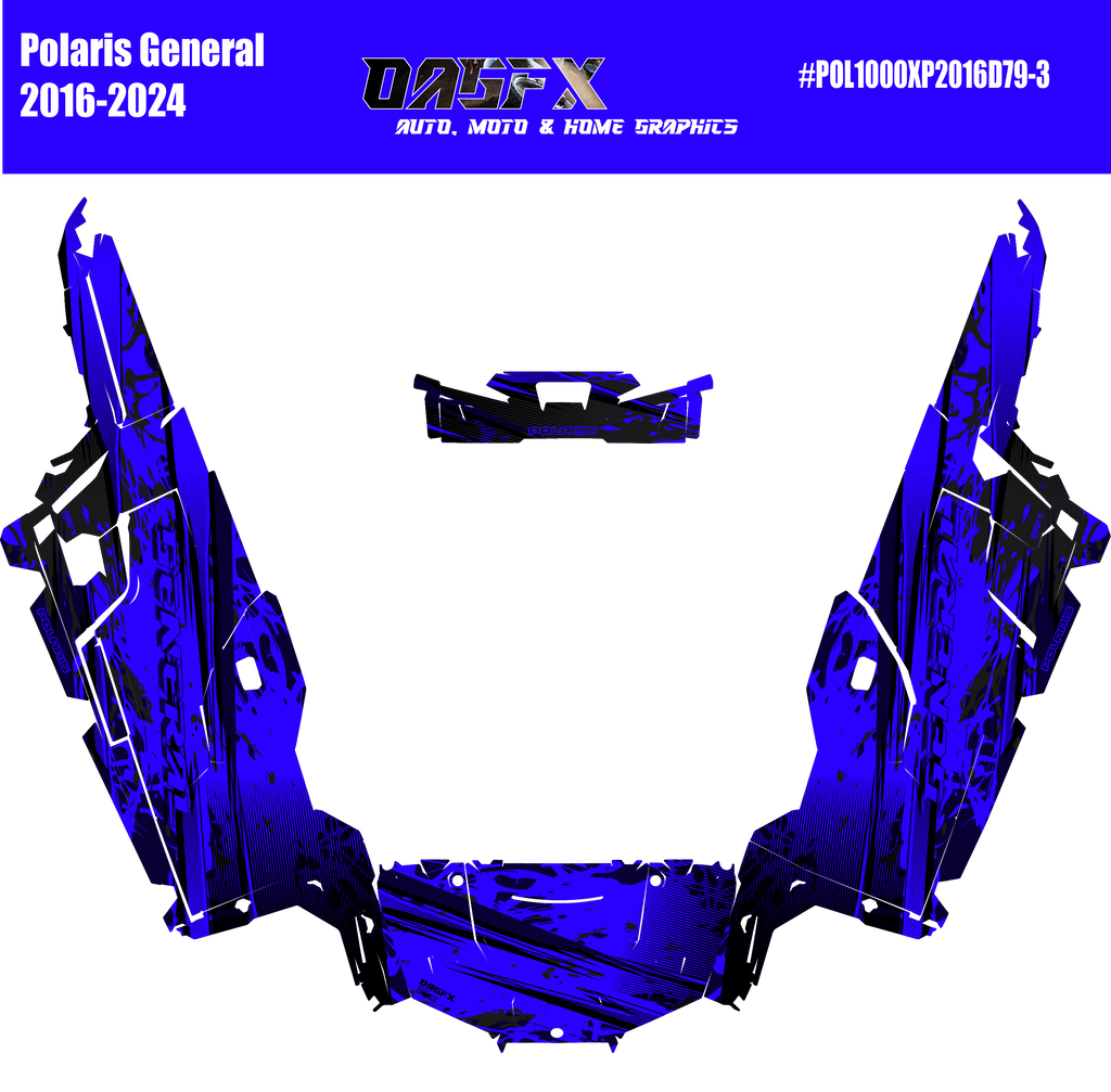 2020-2025 Polaris General XP 4 Door 1000 Graphics Kit D79-3