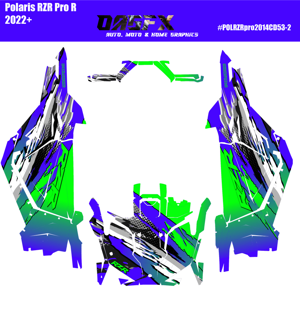 2022-2024 Polaris RZR XP Pro XP Pro R OAGFX Graphics Kit D53-2 Wild