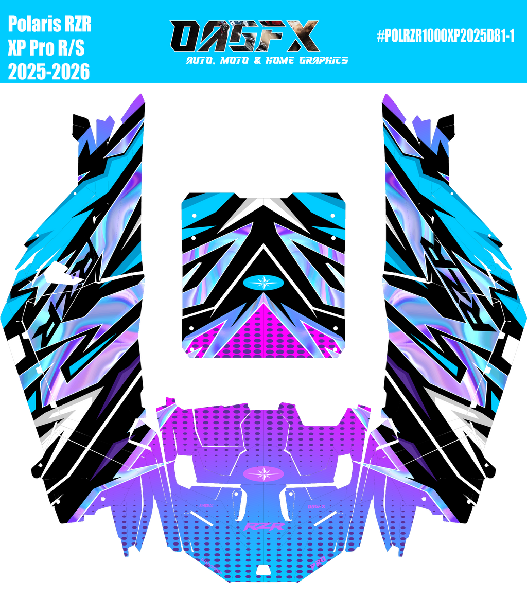 2025-2026 Polaris RZR Pro XP/Pro R/ Pro S Graphics Kit D81-1