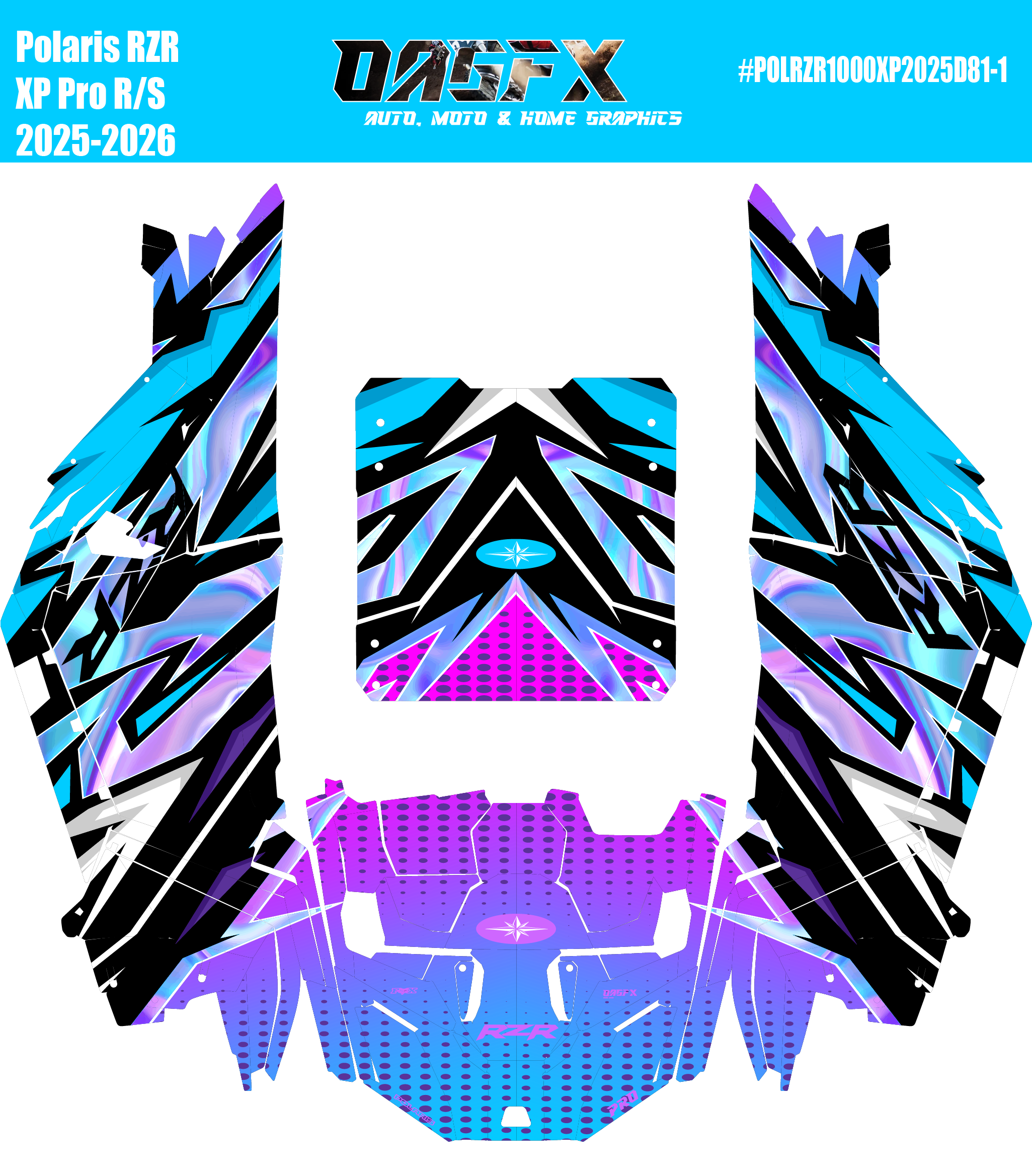 2025-2026 Polaris RZR Pro XP/Pro R/ Pro S Graphics Kit D81-1