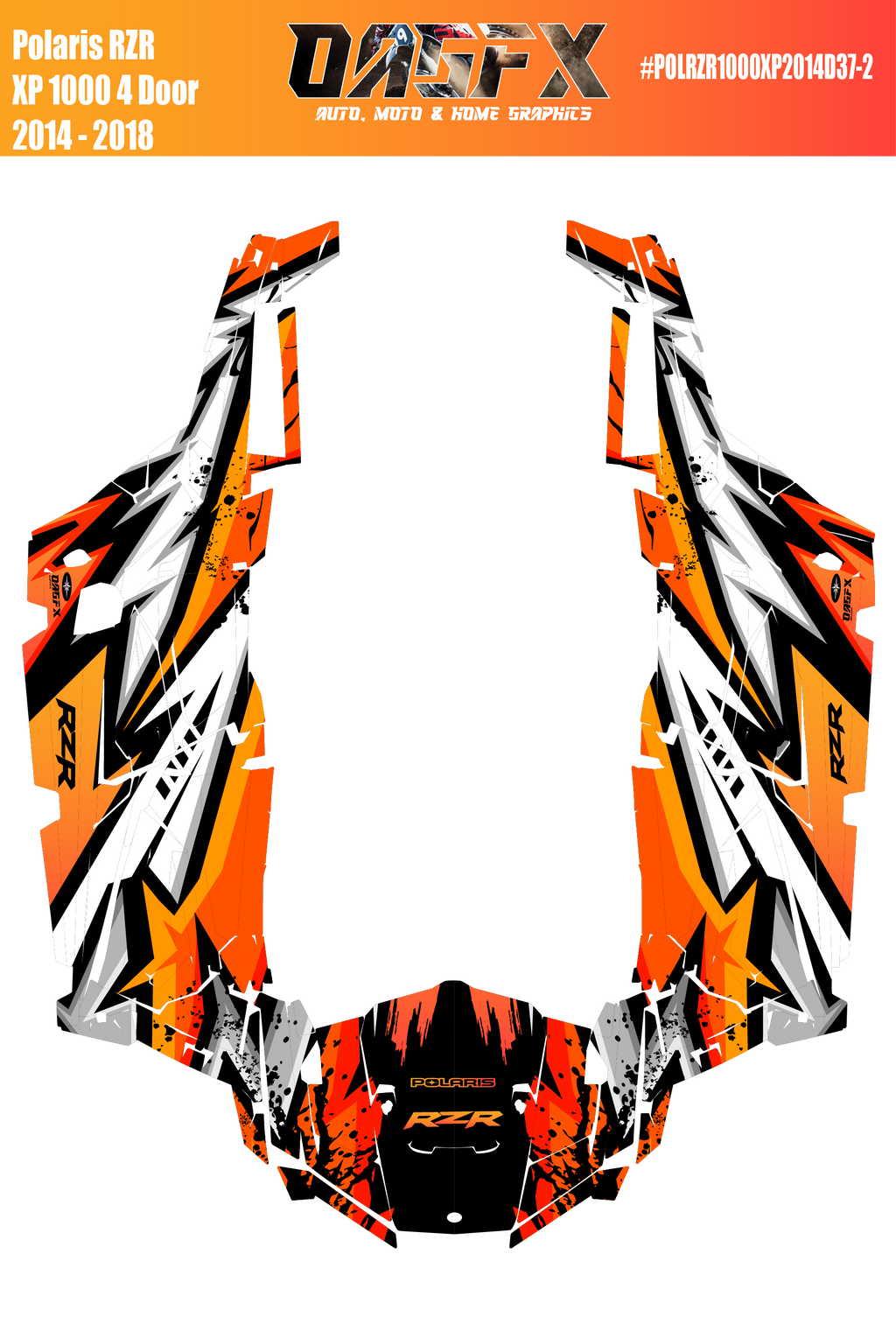 2014 - 2018 Polaris RZR XP 4 Graphics Kit D37-2