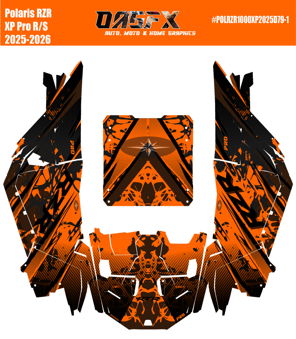 2025-2026 Polaris RZR Pro XP/Pro R/ Pro S Graphics Kit D79-1