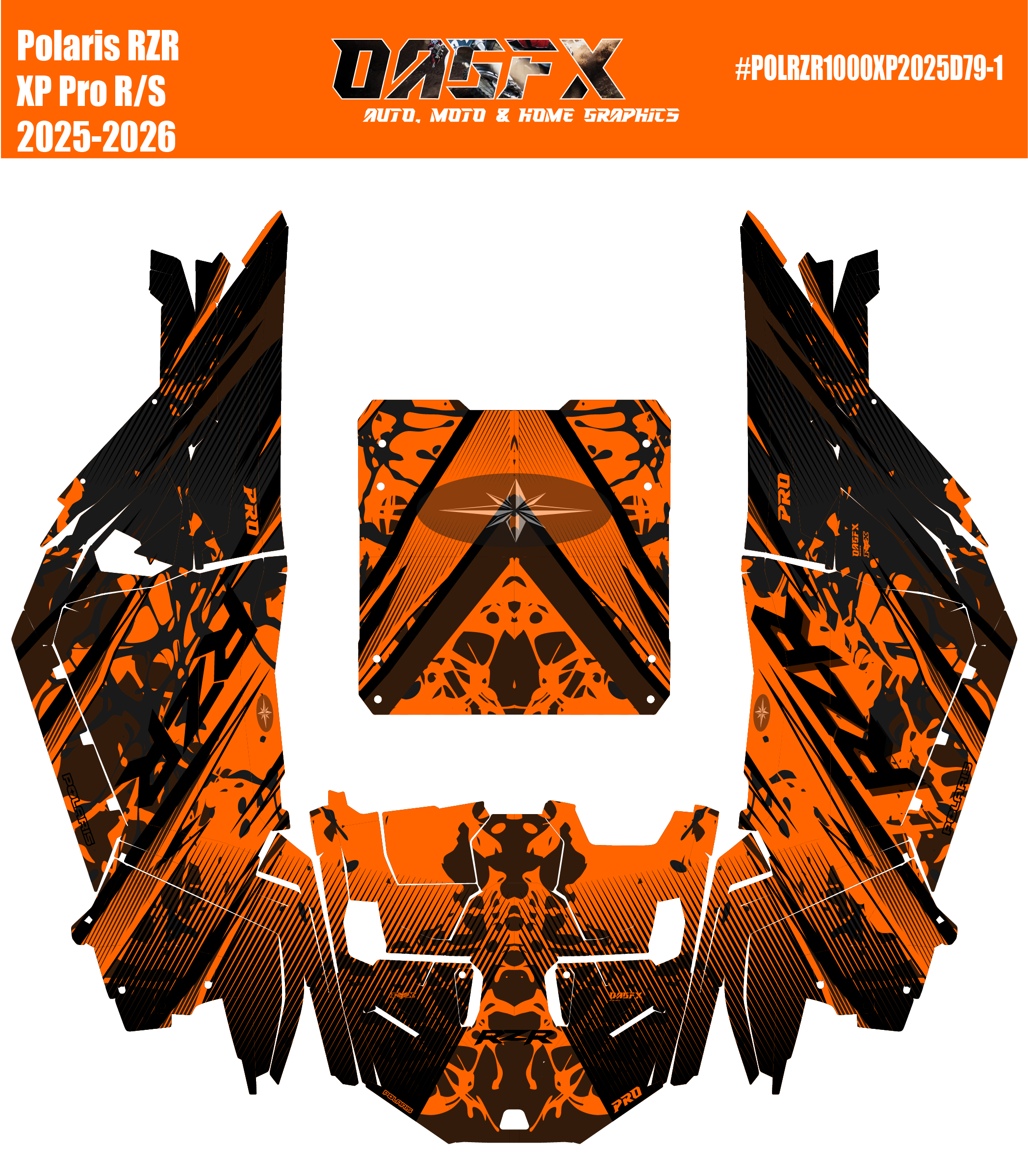 2025-2026 Polaris RZR Pro XP/Pro R/ Pro S Graphics Kit D79-1