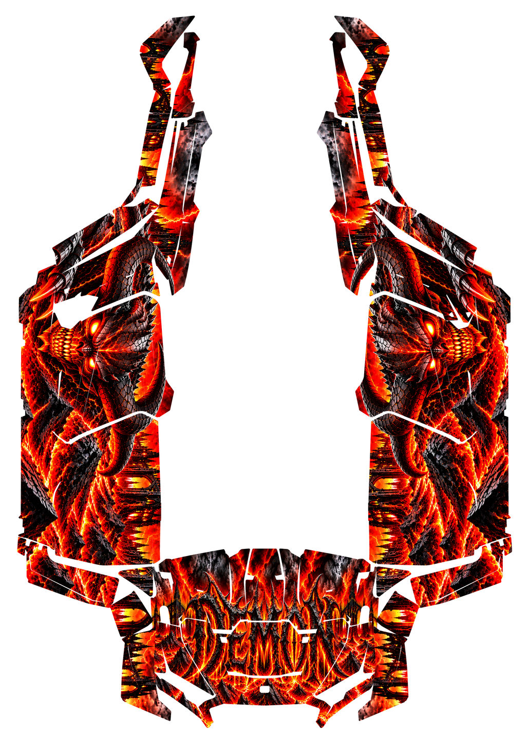 2024 - 2025 Polaris RZR XP 1000 4 Door Demon/Devil Graphics Kit Demon