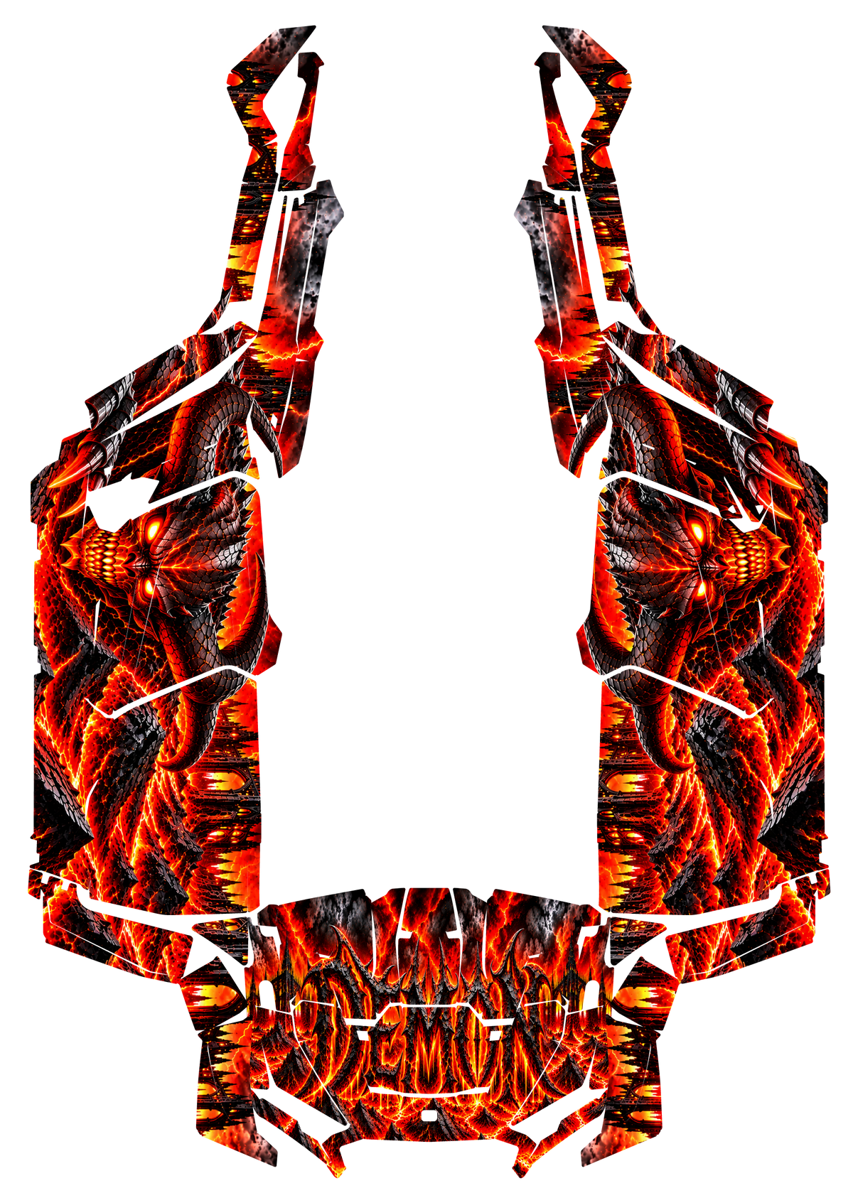 2024 - 2025 Polaris RZR XP 1000 4 Door Demon/Devil Graphics Kit Demon