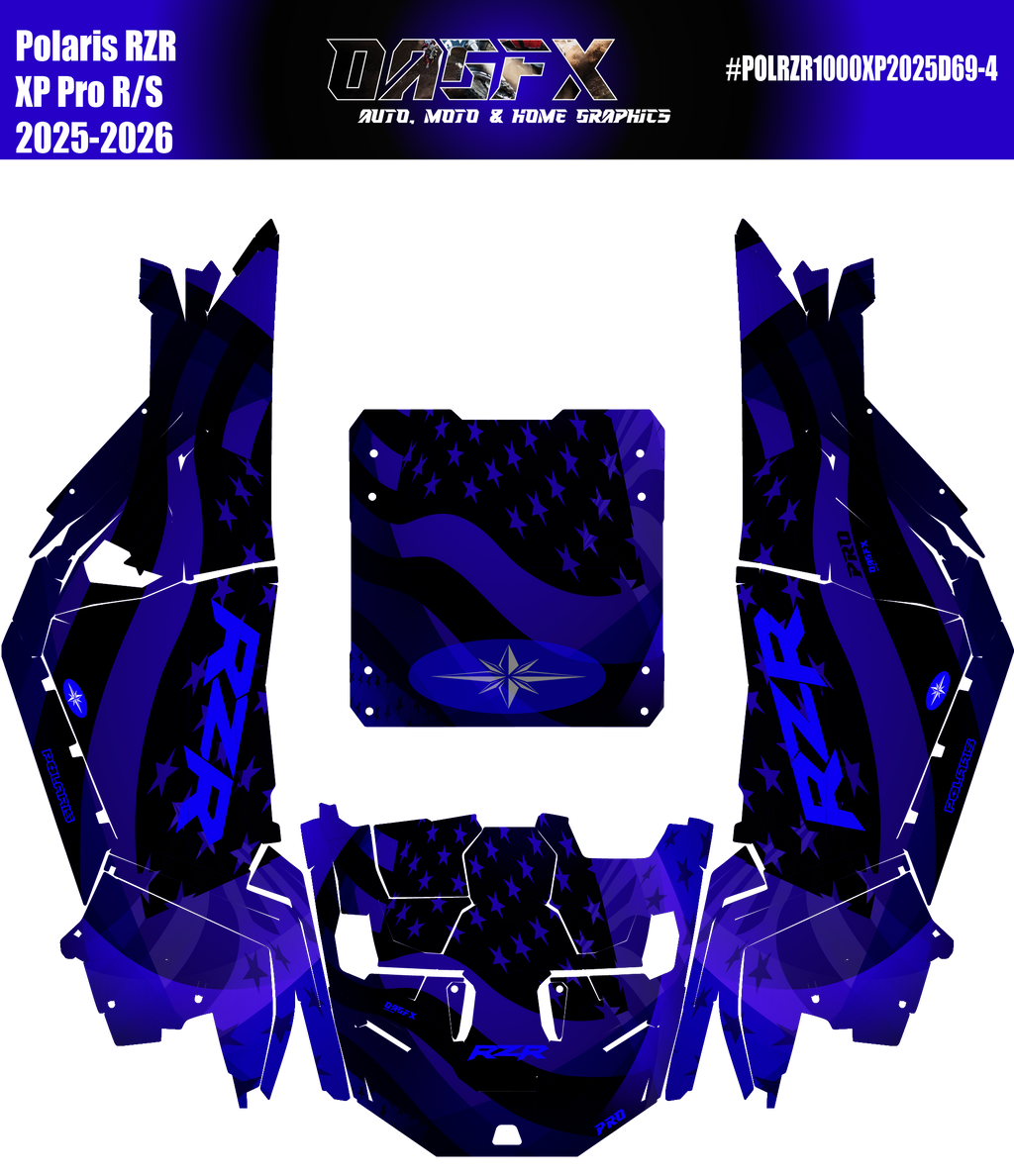 2025-2026 Polaris RZR Pro XP/Pro R/ Pro S Graphics Kit D69-4 USA