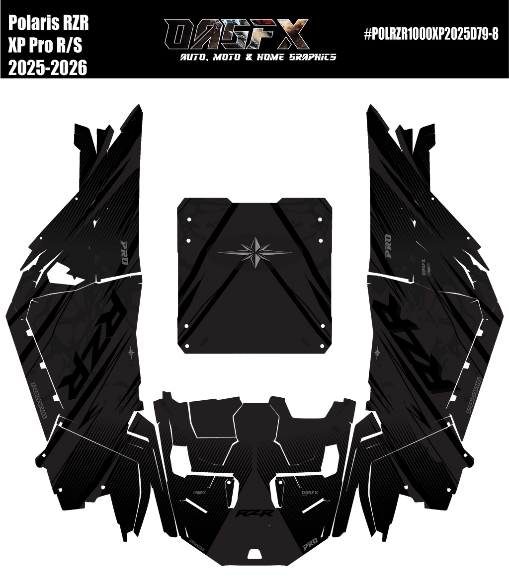 2025-2026 Polaris RZR Pro XP/Pro R/ Pro S Graphics Kit D79-8 Stealth